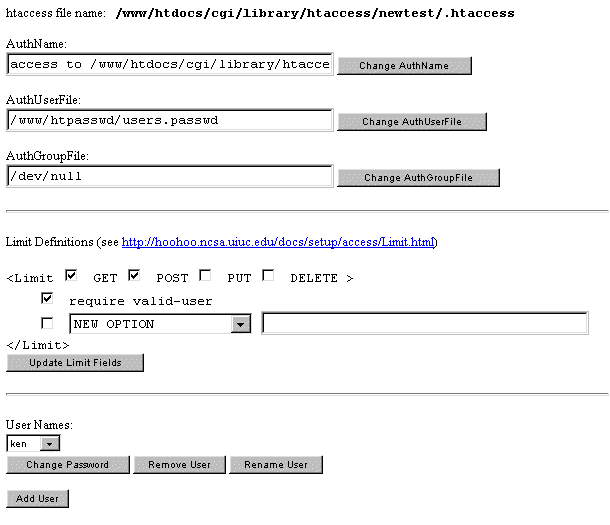 User Authentication Manager example