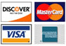 Discover, MasterCard, Visa, AmEx
