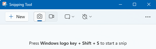 Snipping Tool program window