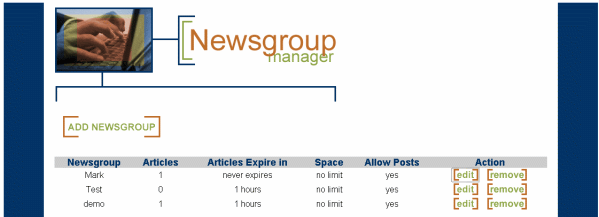 Vnews Newsgroup Manager