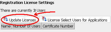 Update License Example